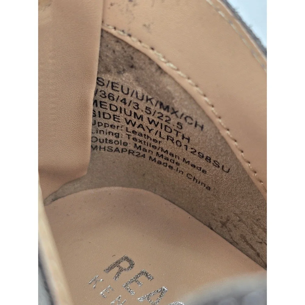 Kenneth Cole Reaction Sideway Ankle Boots Women 6 Grey Suede Zip Back